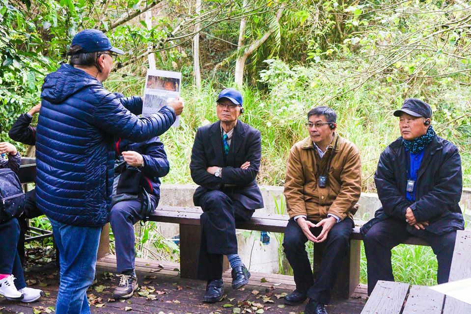 王進欽老師說明1935年新竹至台中大地震，造成獅潭斷層分佈位置圖片